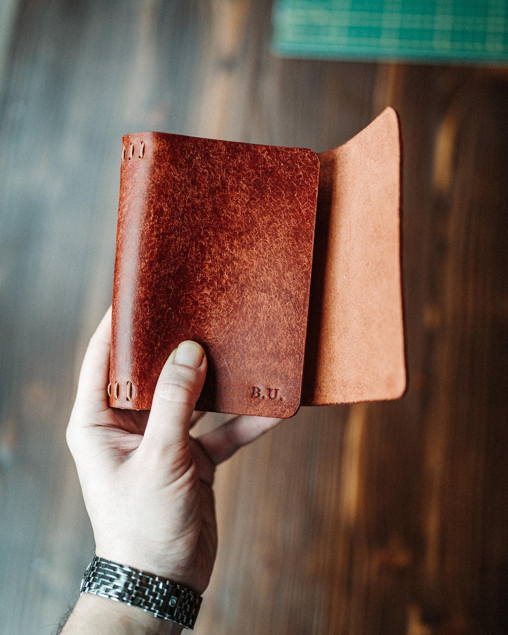 Handmade Pueblo Leather Notebook Cover – Triple Capacity & Pen Loop