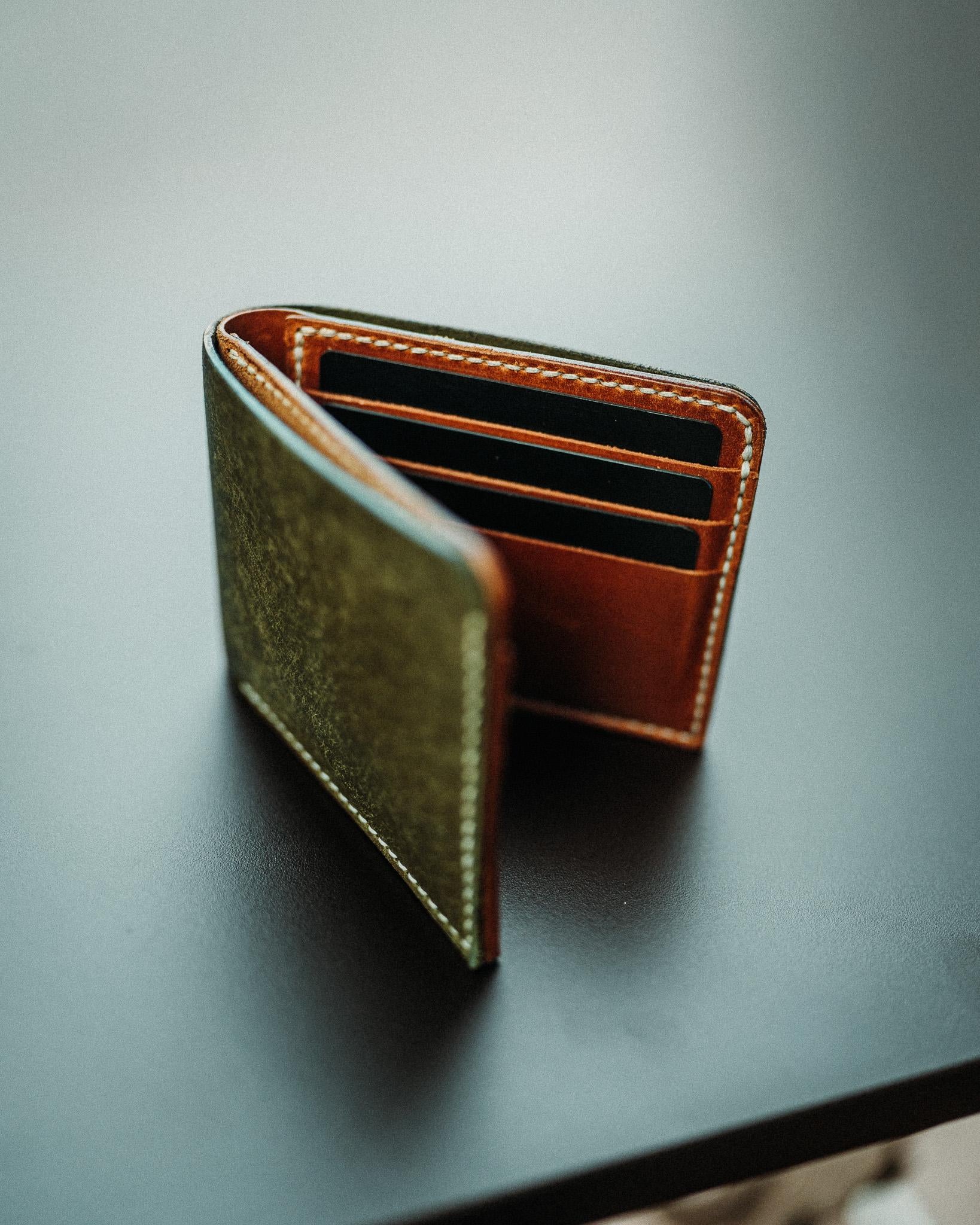 The Ultimate Pueblo Leather Bifold, Personalizable Handmade Full Grain Leather Wallet