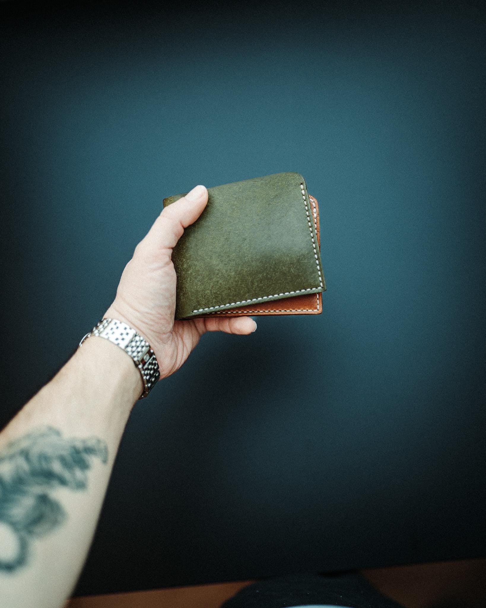 The Ultimate Pueblo Leather Bifold, Personalizable Handmade Full Grain Leather Wallet