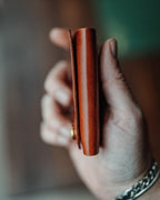 Minimalist Cash Wallet - Handmade Card Holder with Gloss Leather