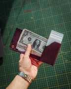 Full Grain Pueblo Leather Cash Wallet, Slim Minimalist Card Holder