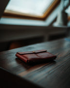 Full Grain Pueblo Leather Passport Wallet, Secure Travel Card Organizer