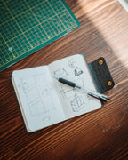 Field Notes Cover, Full Grain Crocodile Leather Notebook Sleeve