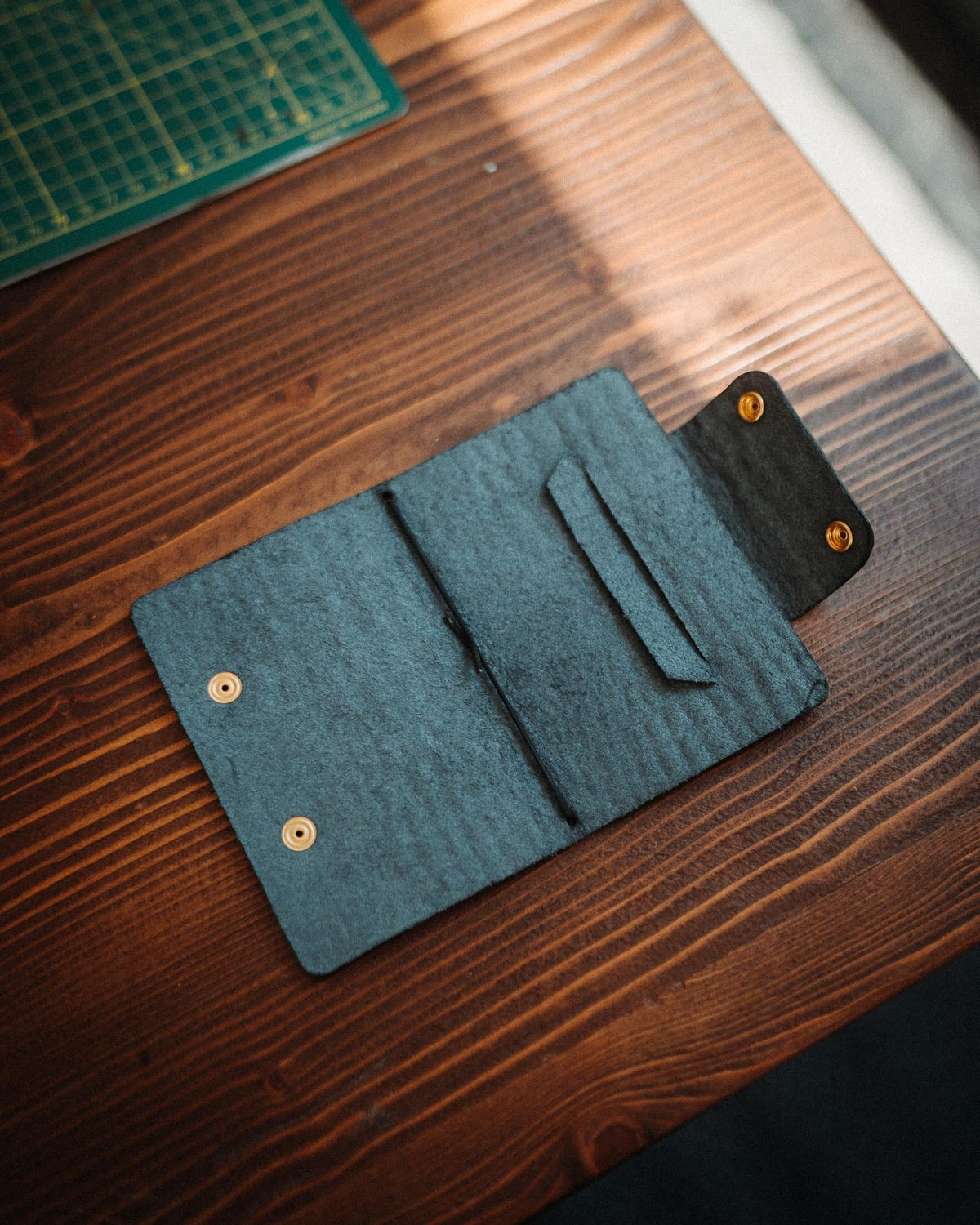 Field Notes Cover, Full Grain Crocodile Leather Notebook Sleeve