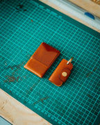Leather Key Organizer, Handmade Full Grain Keychain, Brass Snap