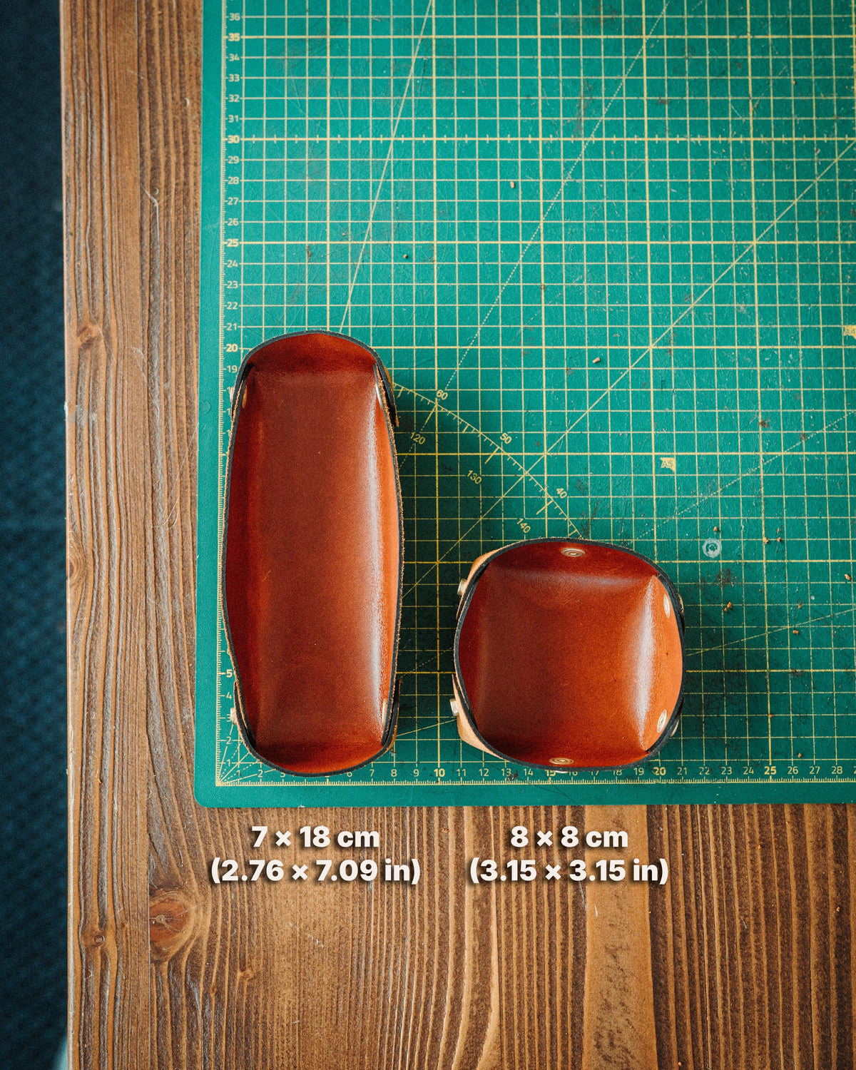 Modular Leather Valet Tray Set, Handmade Full Grain Catchall, EDC Watch Organizer