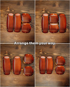 Modular Leather Valet Tray Set, Handmade Full Grain Catchall, EDC Watch Organizer
