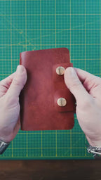 Handmade Pueblo Leather Notebook Cover – Triple Capacity & Pen Loop
