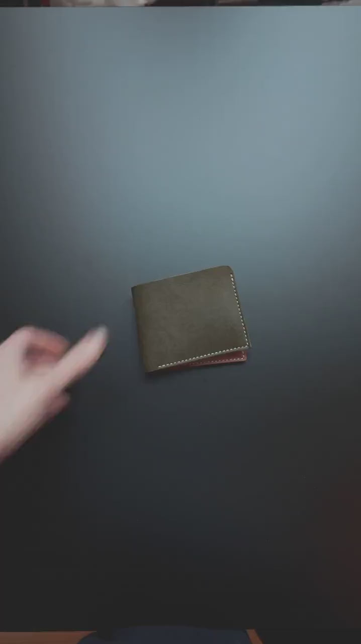 The Ultimate Pueblo Leather Bifold, Personalizable Handmade Full Grain Leather Wallet