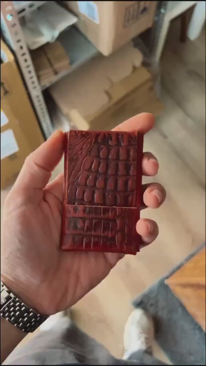 Full Grain Crocodile Leather, World's Most Minimalist Wallet Special Edition