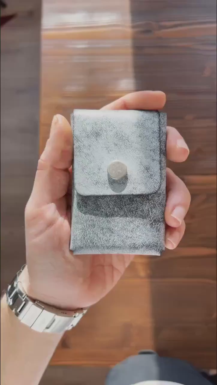 The Reeve Snap - Minimalist Ghost Pueblo Black Wallet