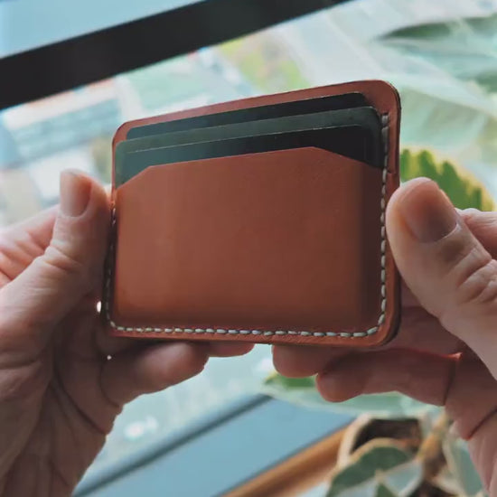 Fully Customizable Leather Card Holder – Handmade Wallet for Men & Women