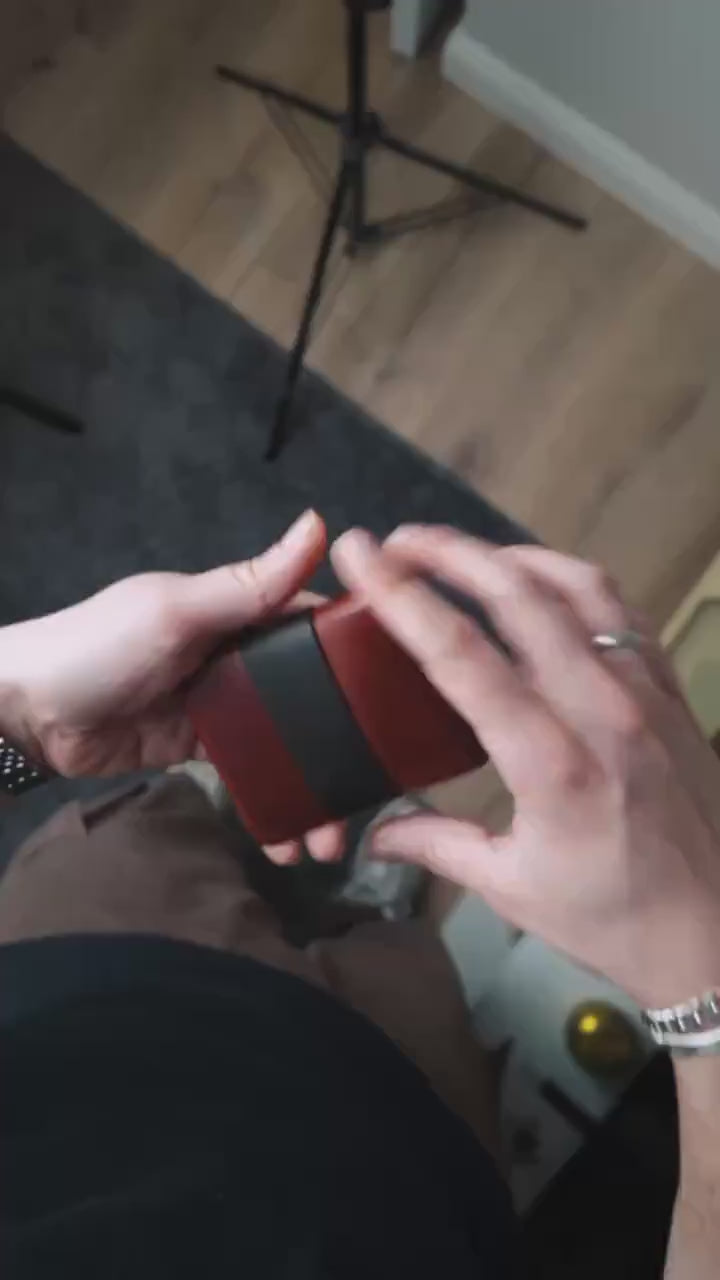 Custom Color Leather Wallet, Stitchless Handmade Minimalist Card Holder, Full Grain Two Tone Gift