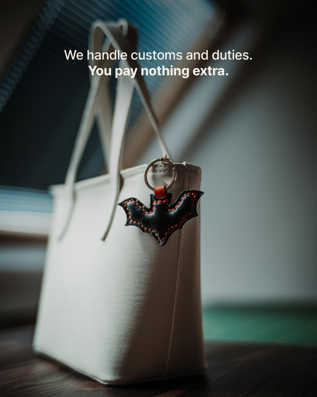 The Bat Charm - We handle customs and duties. You pay nothing extra.
