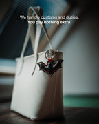 The Bat Charm - We handle customs and duties. You pay nothing extra.