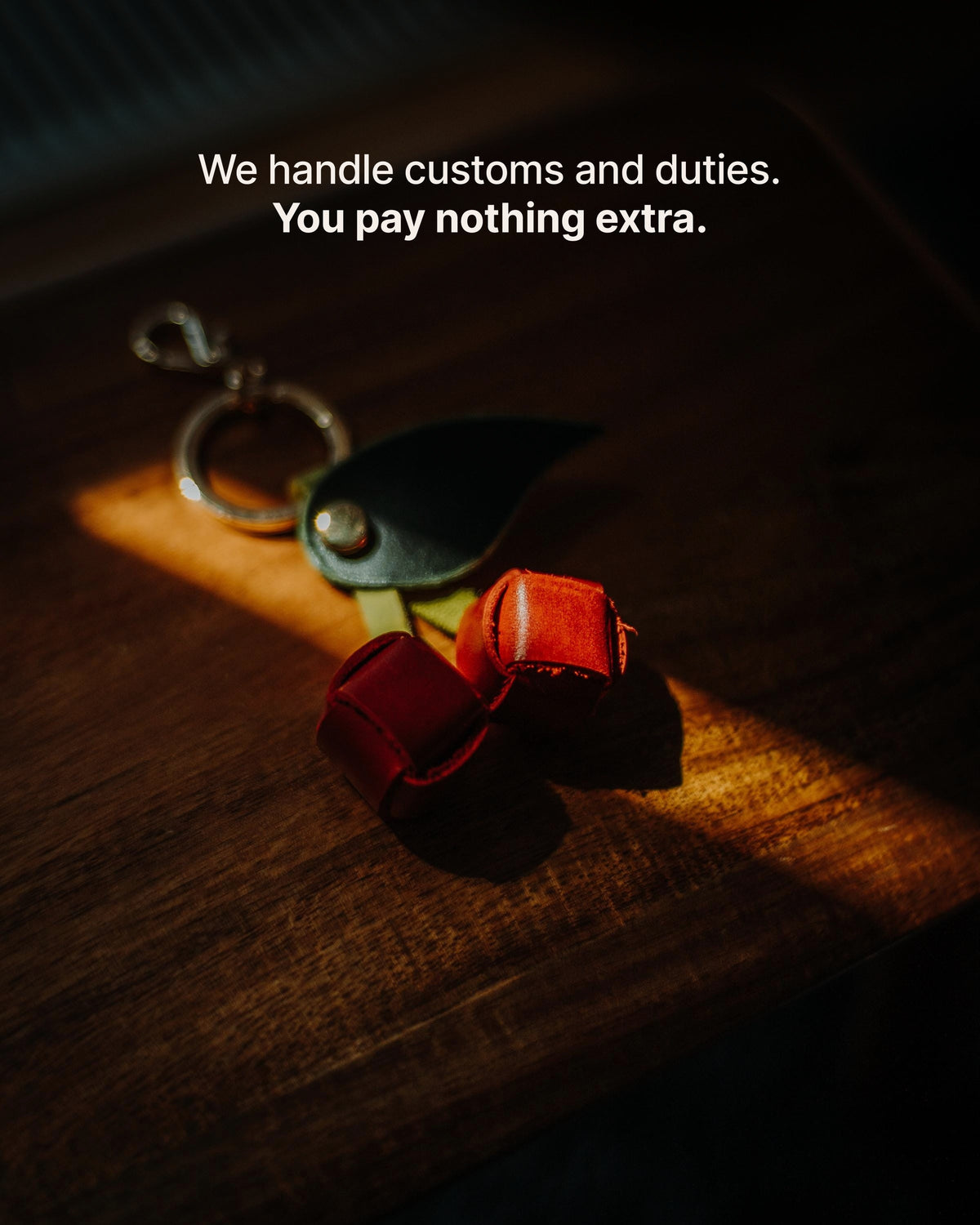 The Cherry Charm - We handle customs and duties. You pay nothing extra.