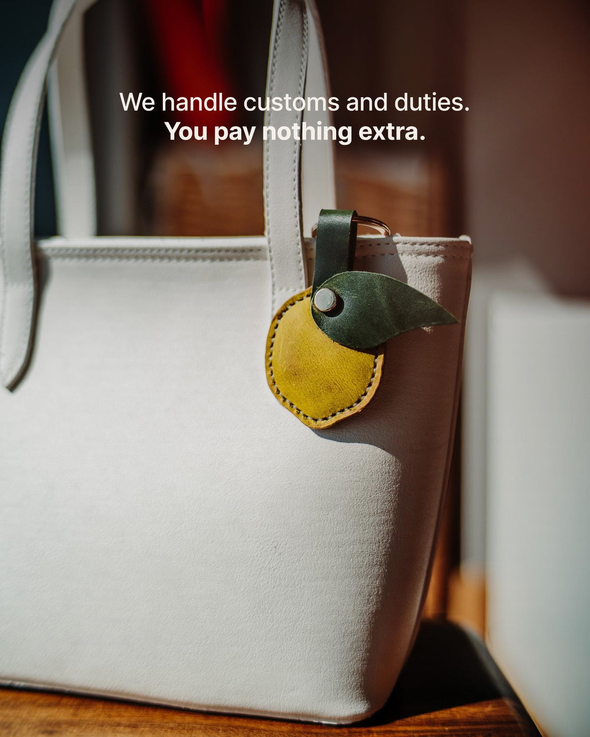The Lemon Charm - We handle customs and duties. You pay nothing extra.