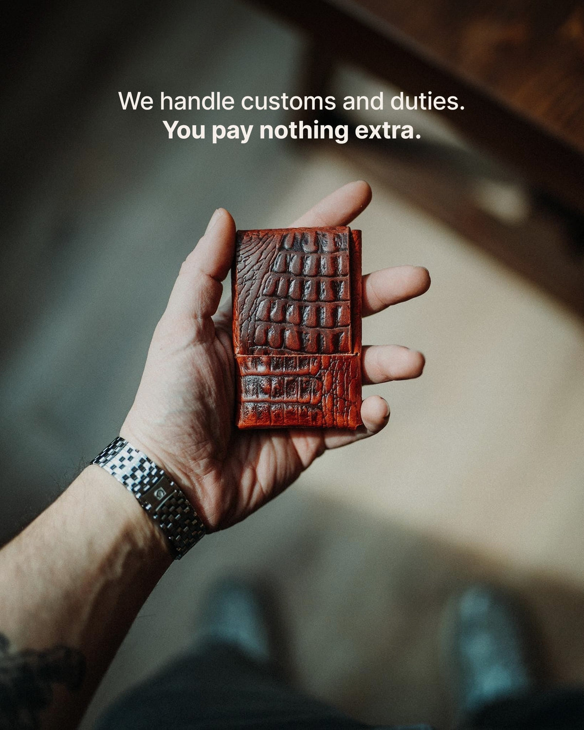 The Reeve | Crocodile - We handle customs and duties. You pay nothing extra.