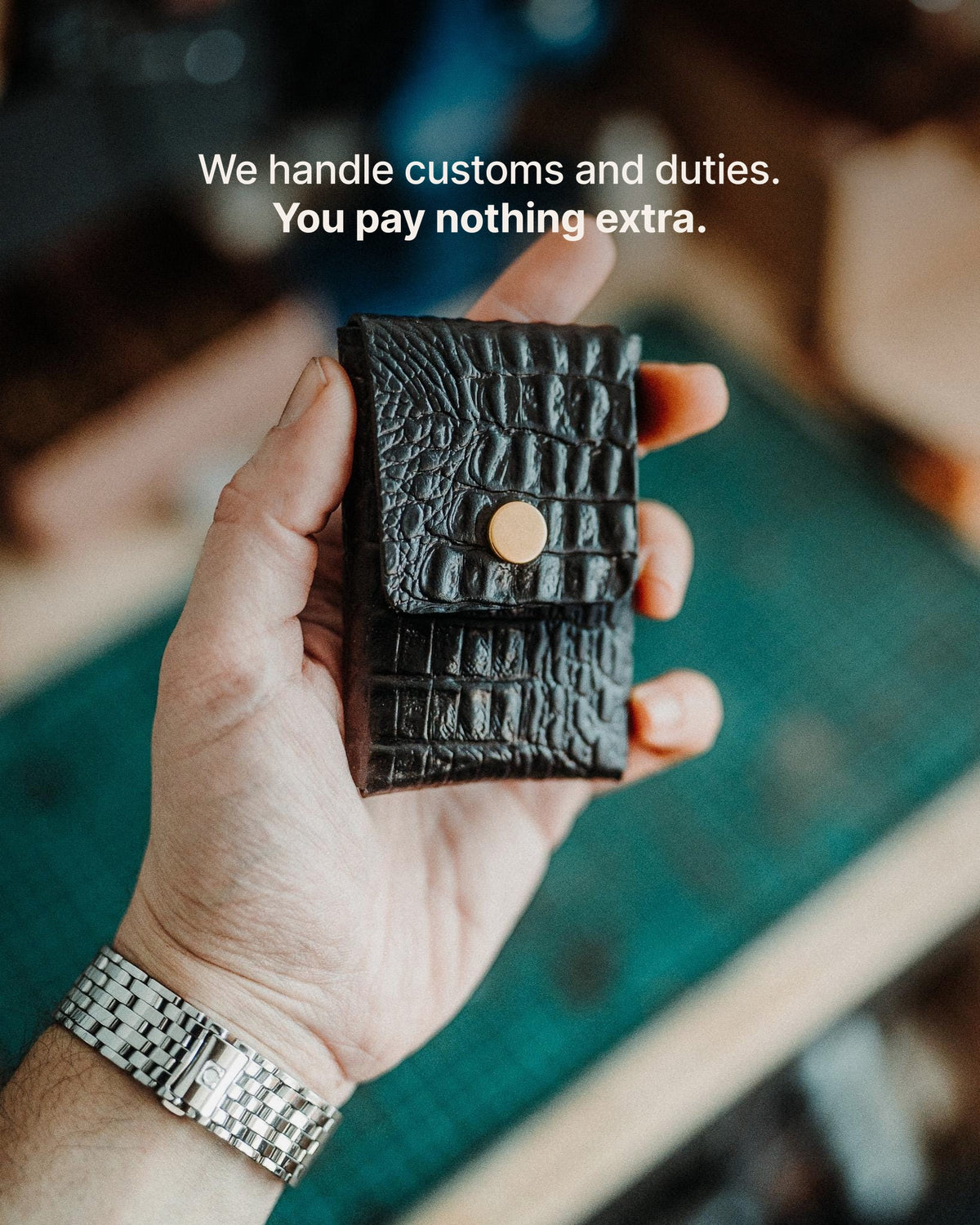 The Reeve Snap | Crocodile - We handle customs and duties. You pay nothing extra.