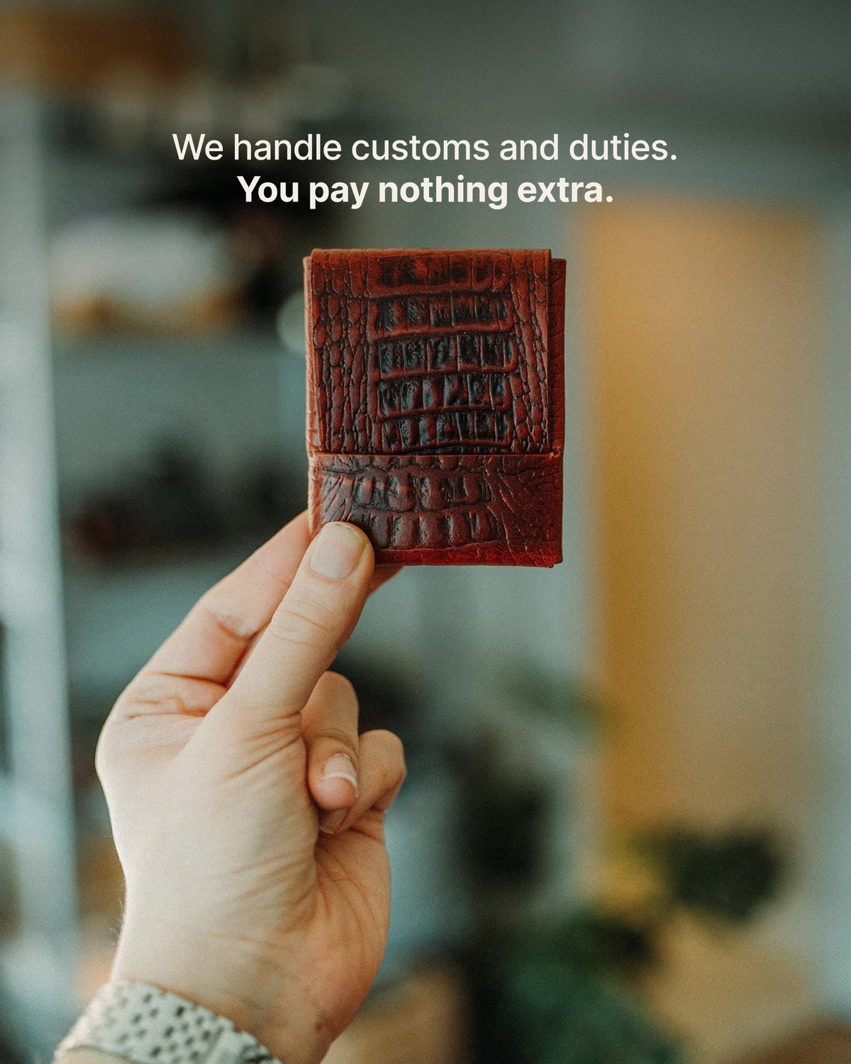 The Reeve XL | Crocodile - We handle customs and duties. You pay nothing extra.